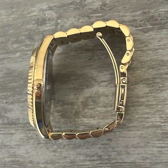 Michael Kors gold and emerald watch with stone accents - Picture 7 of 10